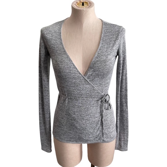 Aritzia Sweaters - ARITZIA WILFRED FREE KATSIA Wrap Around Cardigan Sweater Tie Fastening